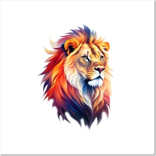 Yet Another Lion - Watercolor - AI Art Posters and Art